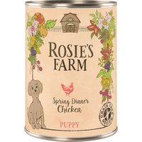 Rosie's Farm Puppy 24 x 400 g umido cane - Pollo