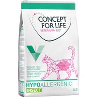 3kg Veterinary Diet Hypoallergenic Insect Concept for Life VET - Croquettes pour chat