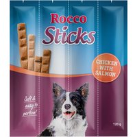 Rocco Sticks - Pack económico - Frango e salmão (3 x 120 g)