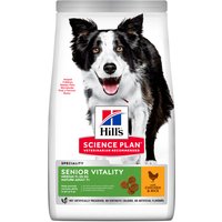 14kg Mature Adult Senior Vitality Medium poulet Hill's Science Plan - Croquettes pour chien