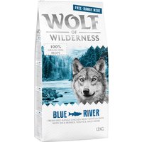 Wolf of Wilderness Adult Blue River poulet élevé en liberté, saumon pour chien - 12 kg