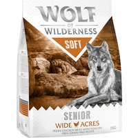 1kg Senior Soft Wide Acres, poulet Wolf of Wilderness Croquettes pour chien