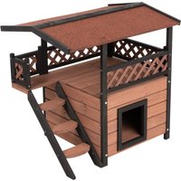 Maisonette katthus - L 77 x B 56,4 x H 72,4 cm