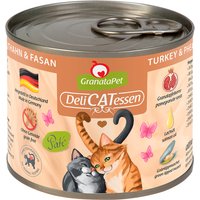 GranataPet DeliCatessen 6 x 200 g - Kalkon & fasan