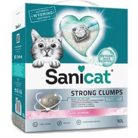 2x10L Litière agglomérante Sanicat Strong Clumps - pour chat