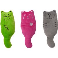 Lot de 3 Coussins de jeu Aumüller Chats en peluche - pour chat