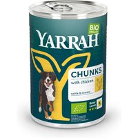 Set prova! 6 x 400/405 g Yarrah Bio Umido per cane - Mix: 3 gusti a base di Manzo o Pollo bio