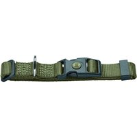 HUNTER Halsband London Olijfgroen Vario Basic Maat M: 30-46cm Halsomvang, B 15mm Hond — afbeelding 1
