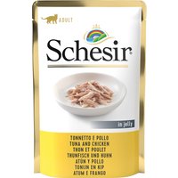 6x85g Schesir en gelée thon, poulet en gelée - Pâtée pour chat