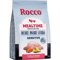 1kg Rocco Mealtime Sensitive dinde, poulet - Croquettes pour chien