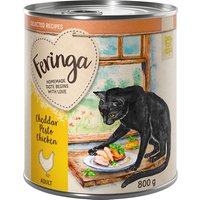 Feringa Recettes sélectionnées 6 x 800 g pour chat - cheddar, pesto, poulet (6 x 800 g)