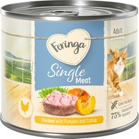 Feringa Single Meat Menus 6 x 200 g pour chat - poule, potiron, menthe à chat