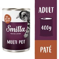 6x400g Smilla Multi-viandes bœuf, canard, poulet - Pâtée pour chat