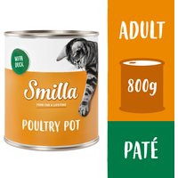 6x800g Smilla volaille, canard - Pâtée pour chat