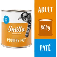 Smilla Poultry Pot 6 x 800 g - Mört fjäderfäkött med fisk