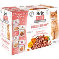 Brit Care Cat, filets en sauce, 12 x 85 g - Paquet mixte, 4 saveurs