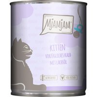 6x800g MjAMjAM Kitten excellent veau avec huile de saumon nourriture pour chat humide