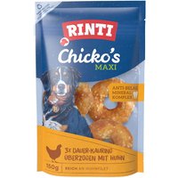 RINTI Chicko Ciambelle da masticare - grandi Snack per cani - 3 x 50 g