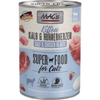 12x400g MAC's kitten (veau, cœurs de poulet) - Pâtée pour chat