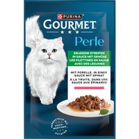 Purina Gourmet Perle em saquetas 26 x 85 g - Pack económico - Truta e espinafres