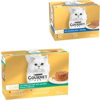 96 x 85 g Jumbopack Gourmet Gold + 24 x 85 g Fine Paté på köpet! - Raffinerad Ragout I: nötkött, kyckling, lamm, kalkon med grönsaker