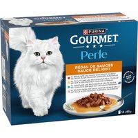 Ekonomipack: Gourmet Perle blandat urval 24 x 85 g - Delight i sås