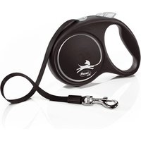 flexi Black Design Harness 5m Lead - M: up to 25kg