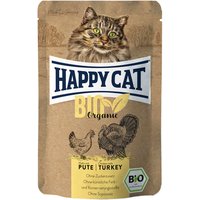 Happy Cat Ekologisk Pouch 6 x 85 g - Ekologisk Kyckling & Ekologisk Kalkon
