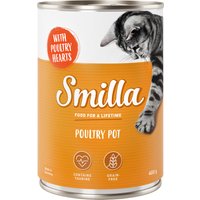 Ekonomipack: Smilla Poultry Pot 24 x 400 g - Mört fjäderfäkött med fjäderfähjärtan