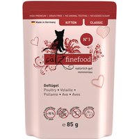 8x85g catz finefood Kitten No. 03 volaille - Pâtée pour chat