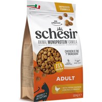 Schesir Adult Monoprotein con pollo - 3 x 1,5 kg - Pack Ahorro