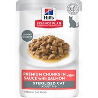 Hill's Science Plan Adult Sterilised - Salmão (12 x 85 g)