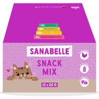 Sanabelle Snack Mix med 4 sorter för katter - 12 x 20 g