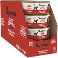 Applaws Taste Toppers Natural Stew 12 x 156 g - Nötkött med grönsaker