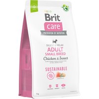 Brit Care Sustainable Adult Small Breed poulet, insectes pour chien - 7 kg