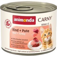 animonda Carny Kitten 12 x 200 g - Nötkött & kalkon