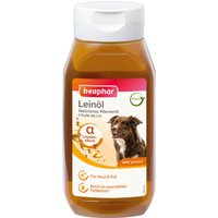 2x430ml beaphar huile de lin complément alimentaire pour chiens