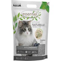 Litière naturelle Essentiel Charbon actif pour chat - 6 L