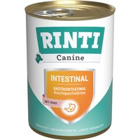12x400g RINTI Canine intestinal avec bœuf nourriture pour chien humide