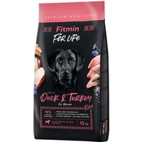 2x12kg Rață & curcan Dog For Life Fitmin Hrană uscată câini