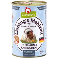 Granatapet Liebling's Mahlzeit 6 x 400 g - Junior Kalkon & kanin