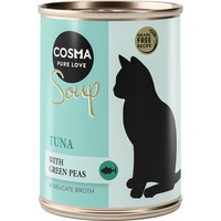 Cosma Soup 6 x 100 g pour chat - thon, petits pois
