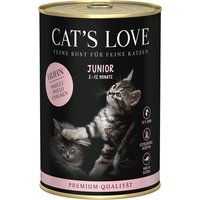 Cat's Love 6 x 400 g pour chat - Junior poulet