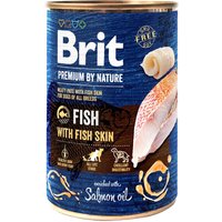 Brit Premium by Nature - Vis met Vissenhuid (12 x 400 g)