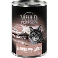 Wild Freedom Adult 6 x 400 g pour chat - Strong Lands - poulet, porc