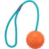 Trixie Balle en caoutchouc pour chien avec corde - 1 balle