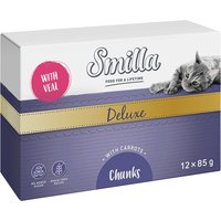 Smilla Deluxe Bocaditos 48 x 85 g - Con ternera y zanahorias