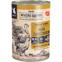 Wiejska Zagroda Cat 12 x 400 g - Kitten Peru com frango