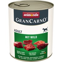 animonda GranCarno Original Adult 6 x 800 g pour chien - gibier