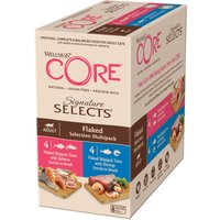 8x79g Wellness Core Cat Signature Selects Flaked Selection nourriture pour chat humide
